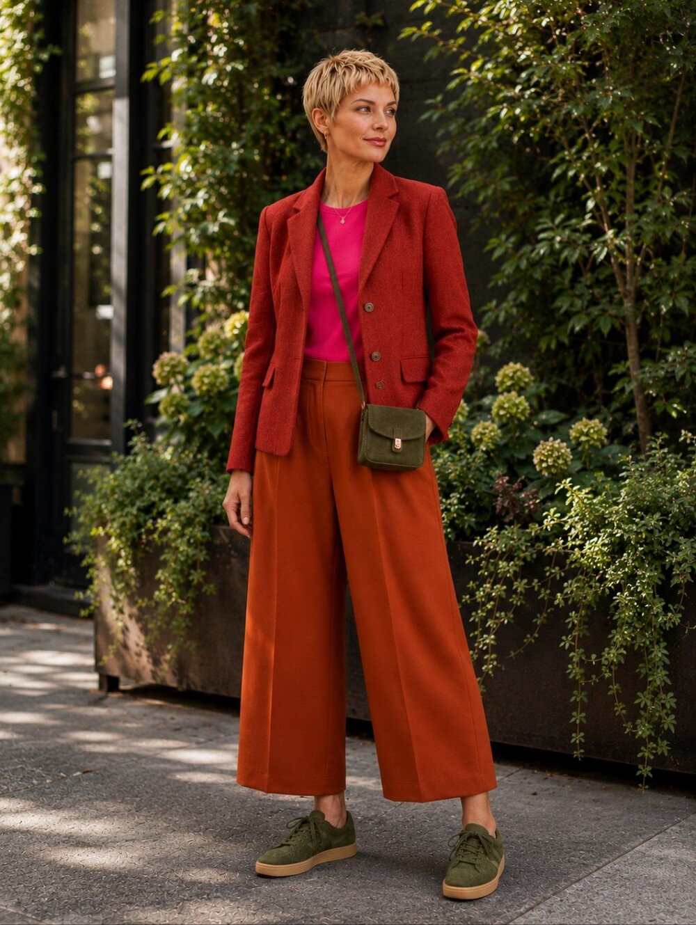 Tailored luxury elegant wool red Talbots Size M blazer